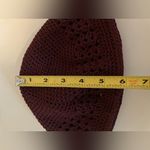 Unisex Crochet Knit Stretchable Skull Beanie Hat Handmade /Prayer Cap Purple Photo 6