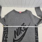 Nike  SPORTSWEAR RALLY CREW GRAY Sweatshirt‎ with Black logo Size M Photo 2