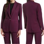 Ted Baker  Kclara Relax Fit Blazer Jacket Patch Pocket Purple Size 3/ 8 Photo 1