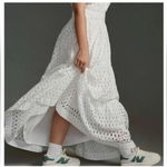 Anthropologie The Somerset Collection Eyelet Edition White Maxi Dress size XL Photo 3