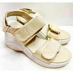 Blondo Wedge Sandals Size 7 Adjustable Straps Comfort Casual Beige Waterproof Photo 2