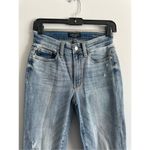 Judy Blue  Jeans Raw Hem Cuff Skinny Fit Capri Jeans Distressed Denim Size 1/25 Photo 2