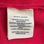 Anthropologie Moth Brienne Pearl Holiday Sweater in Red, Size Medium Photo 12