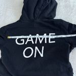 Divided by H&M Game On Hoodie Womens XS Black Short Sleeve Cropped Pullover Bold Photo 8