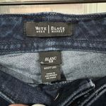 White House | Black Market Dark Wash Rhinestone Bootleg Jeans- Size 8R Photo 4