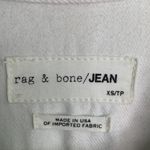 Rag and Bone JEAN Collarless Jean Jacket White W-630 Sz XS Photo 8