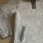 Cozy Sherpa Pull-Over Quarter Zip Sweat Shirt Photo 4