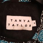 Tanya Taylor ππ Raven Dress ~ Paisley Floral Blue Print 6 NWOT Drop Waist Silk Photo 13