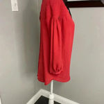 Disney LC Lauren Conrad x Snow White Blouse Size Small Red Lace Collared Button Photo 1