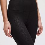 Lululemon Align High-Rise Pant 25" Size 6 Leopard Daisy Emboss Black Authentic Photo 1