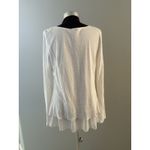 Sundance Crochet Top Size M White Layered Tunic Fairy Boho Whimsy Coquette Size M Photo 5
