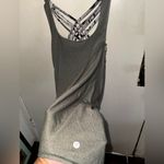 Lululemon  Athletica Gray Strappy Back Tank Top Photo 2