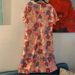 Vintage Swing Dress 60s Floral Printed Swing Dress Retro Unbranded Costume 3X Pink Photo 2