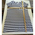 Old Navy Womens Striped T Shirt Dress XXL Preppy Slub Knit Nautical Coastal Zip Photo 6