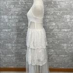 Venus  White Lace Backless Dress Photo 4