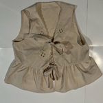 SheIn  Beige Floral Embroidered Tank Top Photo 0