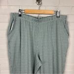 Lands' End Lands’ End Green Check Plaid Sport Knit Straight Leg Pants Plus Size 1X 16/18 Photo 4