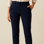 Gap Cream Blouse and Navy Pants Outfit Photo 0