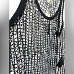 Pilcro  Black Sheer Sequin Mesh Tank Top NWT Photo 2