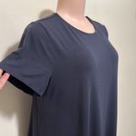J. Jill Wearever Teeshirt Dress loose comfy woman size Medium Petite blue color Photo 1