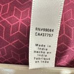 RVCA  Geometric Print Long Sleeve Button Up Shirt Burgundy Women's Size Medium Photo 4