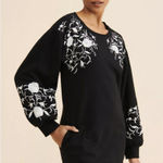 Daily Practice by Anthropologie Embroidered Sweatshirt Tunic Dress Photo 0