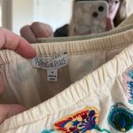 Patrons of Peace  Cream Dress with Colorful Embroidery Photo 3