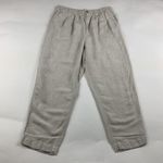 Madewell Flax Linen Blend Relaxed Track Trouser Ankle Pant S Photo 0
