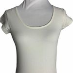Love Pazzo Family Sofo Short Sleeve T Shirt M White Stretch Knit Scoop Neck Size M Photo 1
