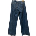 American Eagle  Pants Women Size 8 Reg Blue Denim Jean Super High Rise Baggy Wide Photo 1