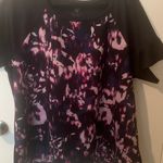 Lane Bryant LIVI Active Women's Plus Size 18/20 Short Sleeve Athletic Top Black/Purple Photo 1