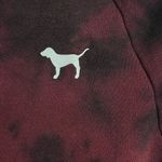 PINK - Victoria's Secret Victoria's Secret Women’s Pink Sweatshirt -Size  XS  Burgundy Tie Dye - Dog Logo Photo 3