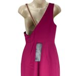 BCBGMAXAZRIA Gracie One Shoulder Chain Gown Column Dress Beet Size 2 Photo 9