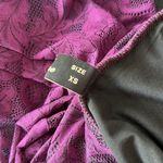 Source Unknown Purple Lace Off Shoulder Ruffle Bell Sleeve Formal Dress Sz XS Photo 6