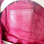 BLANK NYC Women's Red Leather Motorcycle Jacket Silent NYC XS NWT Photo 3