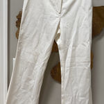 Trina Turk  ivory white cotton wide dress pants size 2 trouser Photo 0
