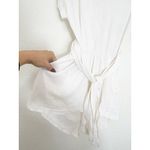 Free People Easy Street Wrap Romper Sz Medium Cream Lightweight Boho Loungewear Photo 8