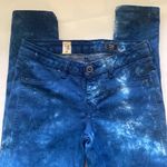 Volcom blue tie dye ‘Pistol’ moto legging jeans, size 7/28 Photo 0