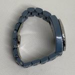 Isaac Mizrahi Isaac Mizrah Live! Ceramic Blue/Grey women watch 34mm rotating bezel 6” running Photo 8