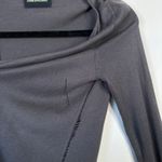 Zadig & Voltaire  Daphnee Cashmere Blend Cardigan Size Small Gray Distressed Photo 5