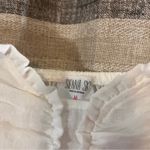 Sienna Sky White Ruffle Crop Top Size Medium Photo 6