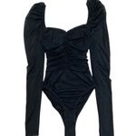Princess Polly Asher Black Mesh Long Sleeve Bodysuit Photo 3