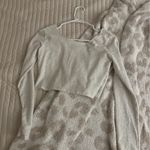 Brandy Melville heather grey longsleeve brandy top Photo 2