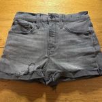Madewell  high rise denim shorts 25 faded black Photo 0