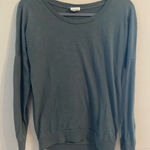 PINK - Victoria's Secret Womens VS PINK Victoria’s Secret Sage Green Dog Logo Long‎ Sleeve Tee Size Small Photo 0