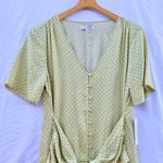 Anthropologie  X LOVE, WHIT CITRON DOT TIE WAIST MIDI DRESS Photo 8