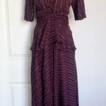 ALC Frank A.L.C Woman Avi Twist-front Silk-jacquard Peplum Photo 2