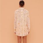 Azulu Colombia Cream Floral Long Sleeve Top Size M Photo 2
