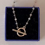 Madewell NWOT  gold toned beaded chain and toggle necklace Photo 1