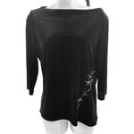 Outfit JPR size medium embroidered black velvet top Photo 1